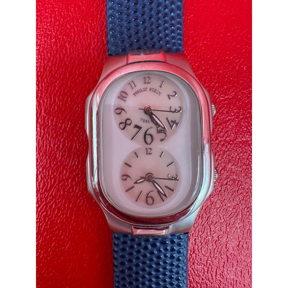 Philip Stein Teslar Mother Of Pearl Signature Collection Watch New Batteries - Picture 4 of 16